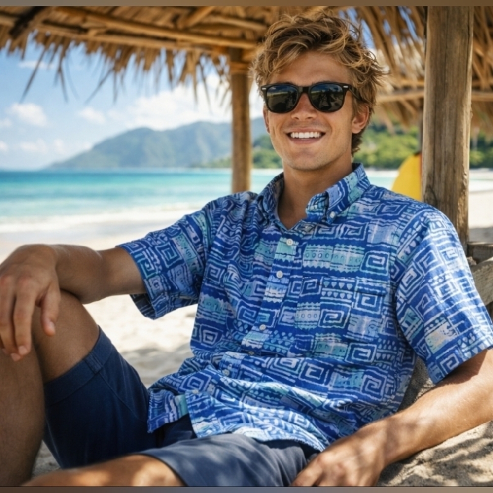 BROOKS BROTHERS Hawaiian Print Shirt